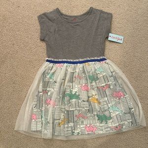 🦖🦕 Cat & Jack girls dress with mesh size 7/8